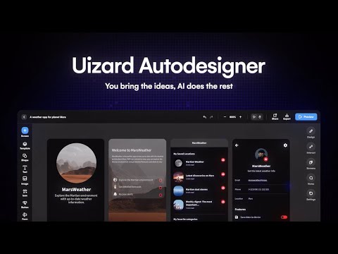 Uizard Autodesigner: Text to design, automated (COMING SOON)