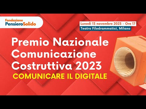 Presentazione Premio Nazionale Comunicazione Costruttiva