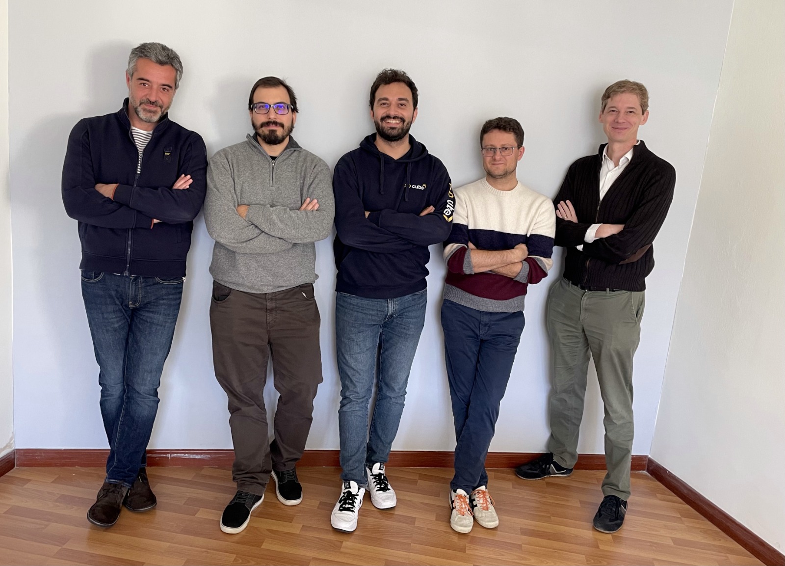 Nicola Caporaso – co-founder, CFO Francesco Trovò – co-founder and Scientific Advisor, Alessandro Nuara- co-founder, CEO Nicola Gatti – co-founder and Scientific Advisor, Marcello Restelli – co-founder