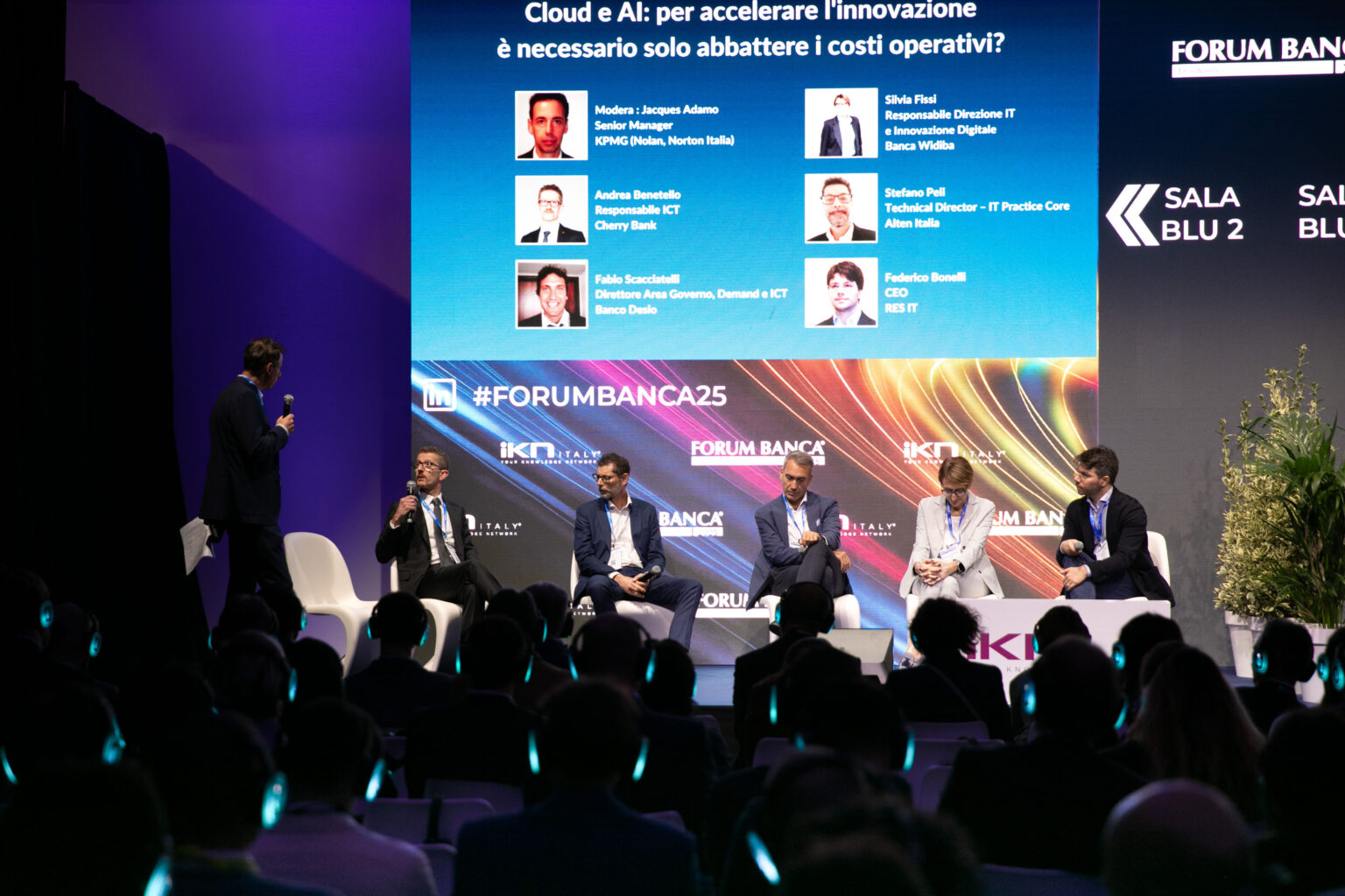 Un momento di ForumBanca25, che ha visto premiata Credit Agricole