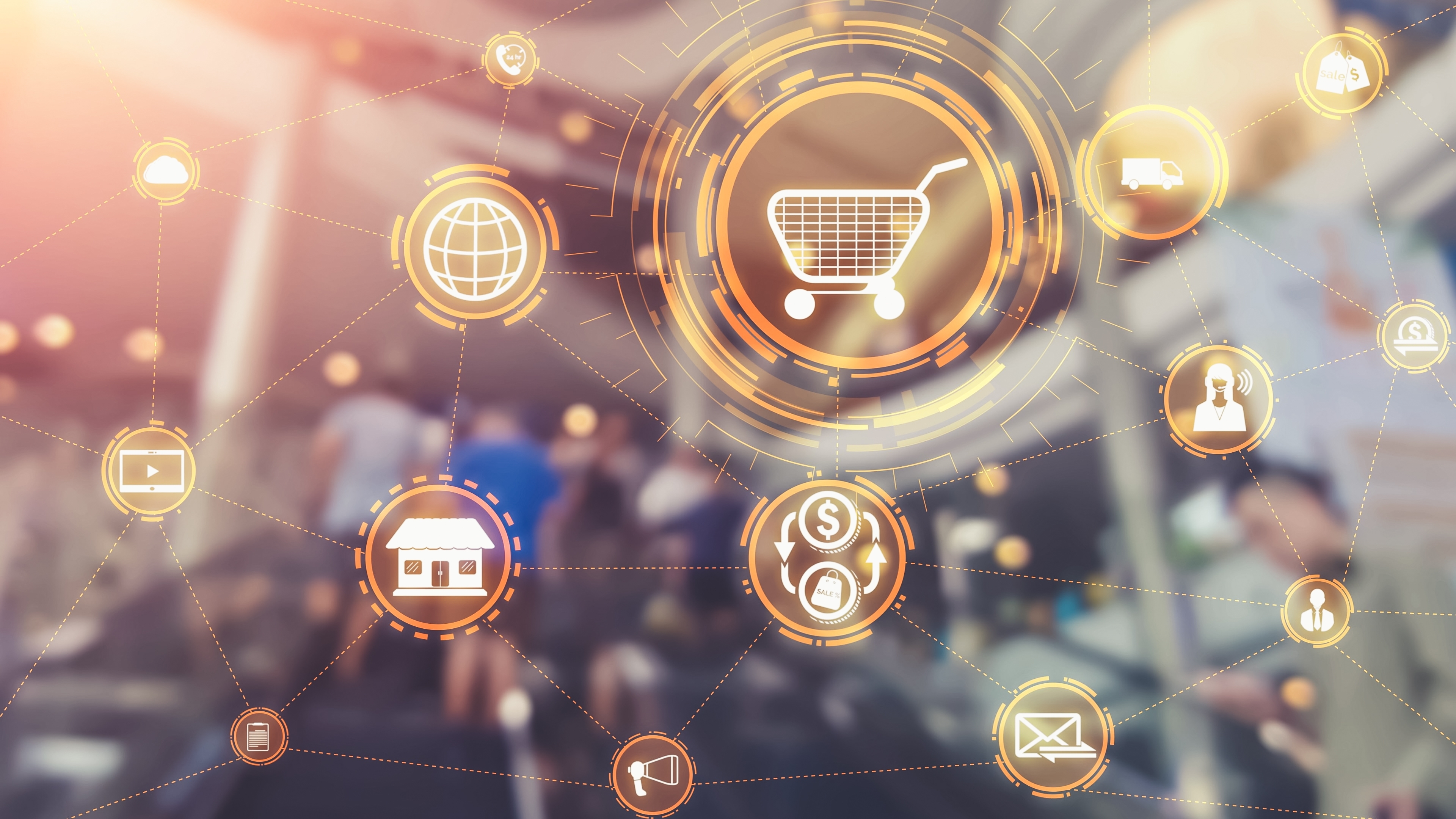 Omni,Channel,Technology,Of,Online,Retail,Business,Approach.,Multichannel,Marketing