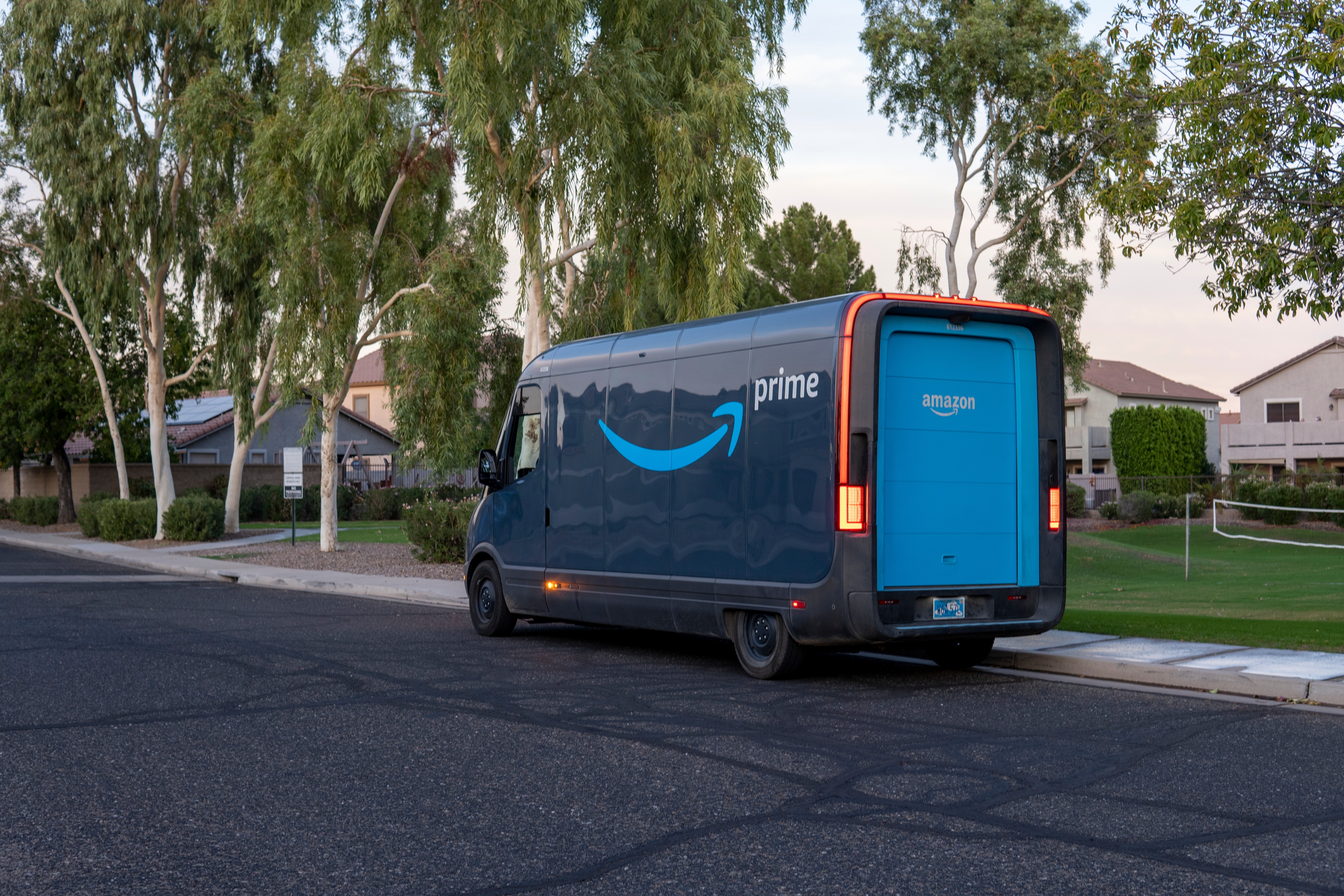 Amazon,Prime,Delivery,Van,In,The,Yard.,Surprise,,Az,,Usa